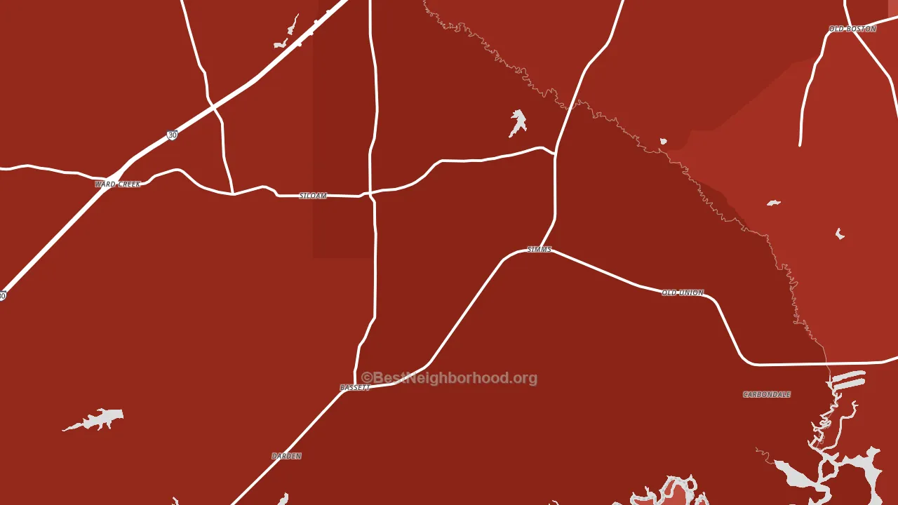 75574, TX block-group political-lean map