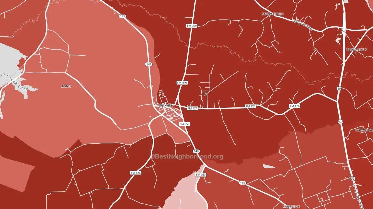 75631, TX block-group political-lean map