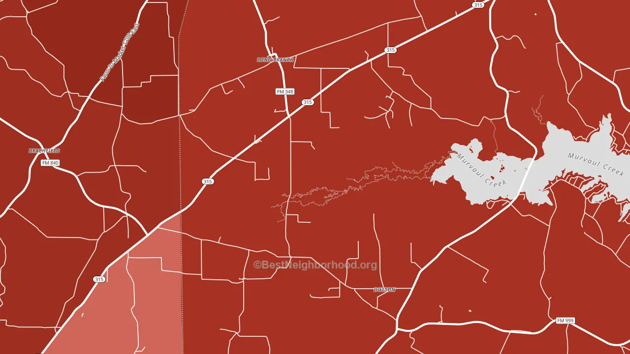 75669, TX block-group political-lean map