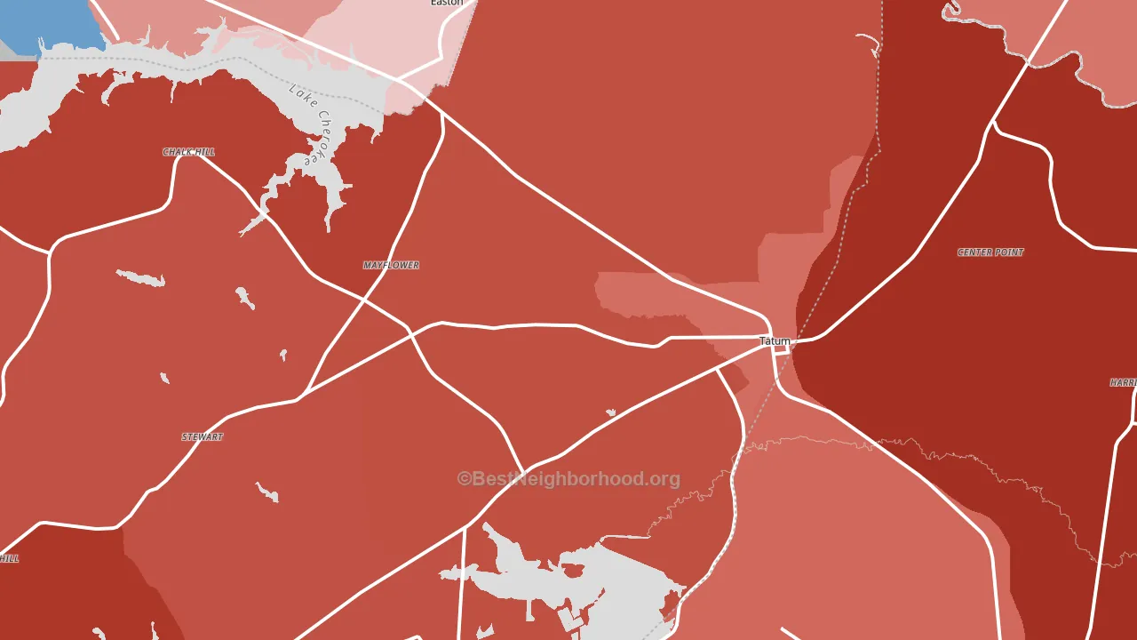 75691, TX block-group political-lean map