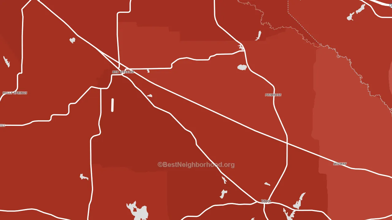 75754, TX block-group political-lean map