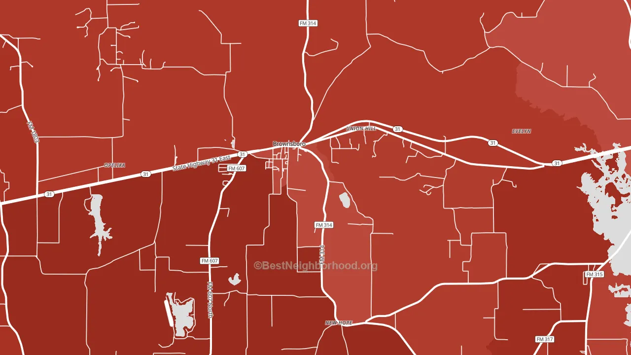 75756, TX block-group political-lean map