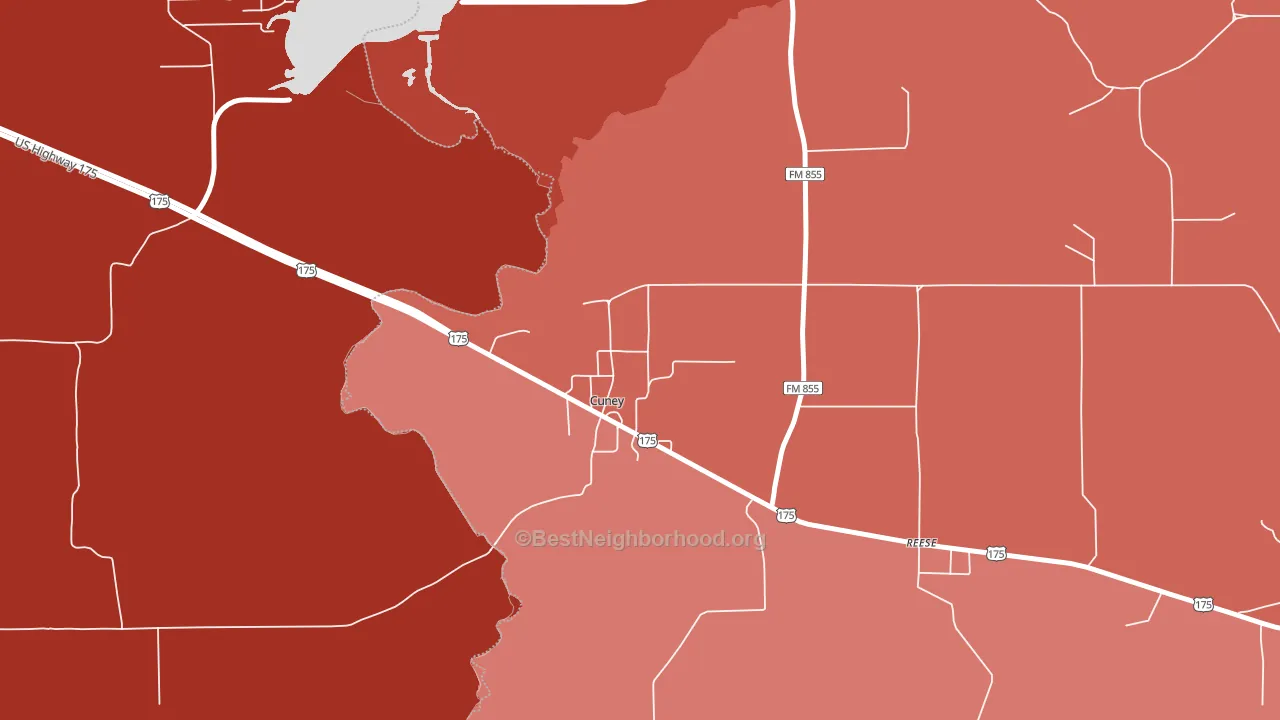 75759, TX block-group political-lean map