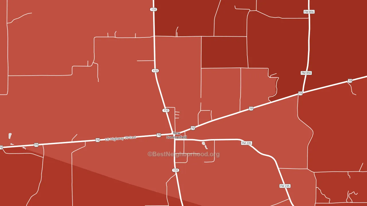 75780, TX block-group political-lean map