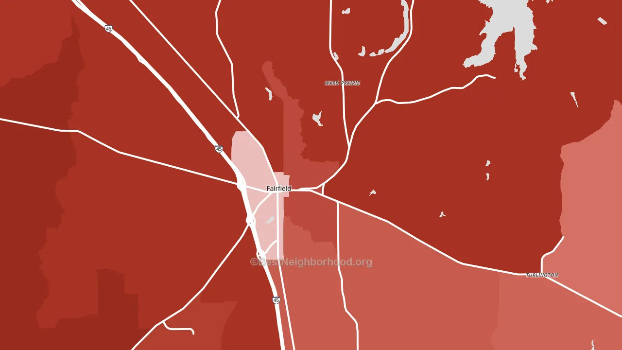 75840, TX block-group political-lean map