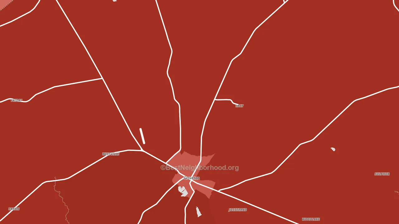 75845, TX block-group political-lean map