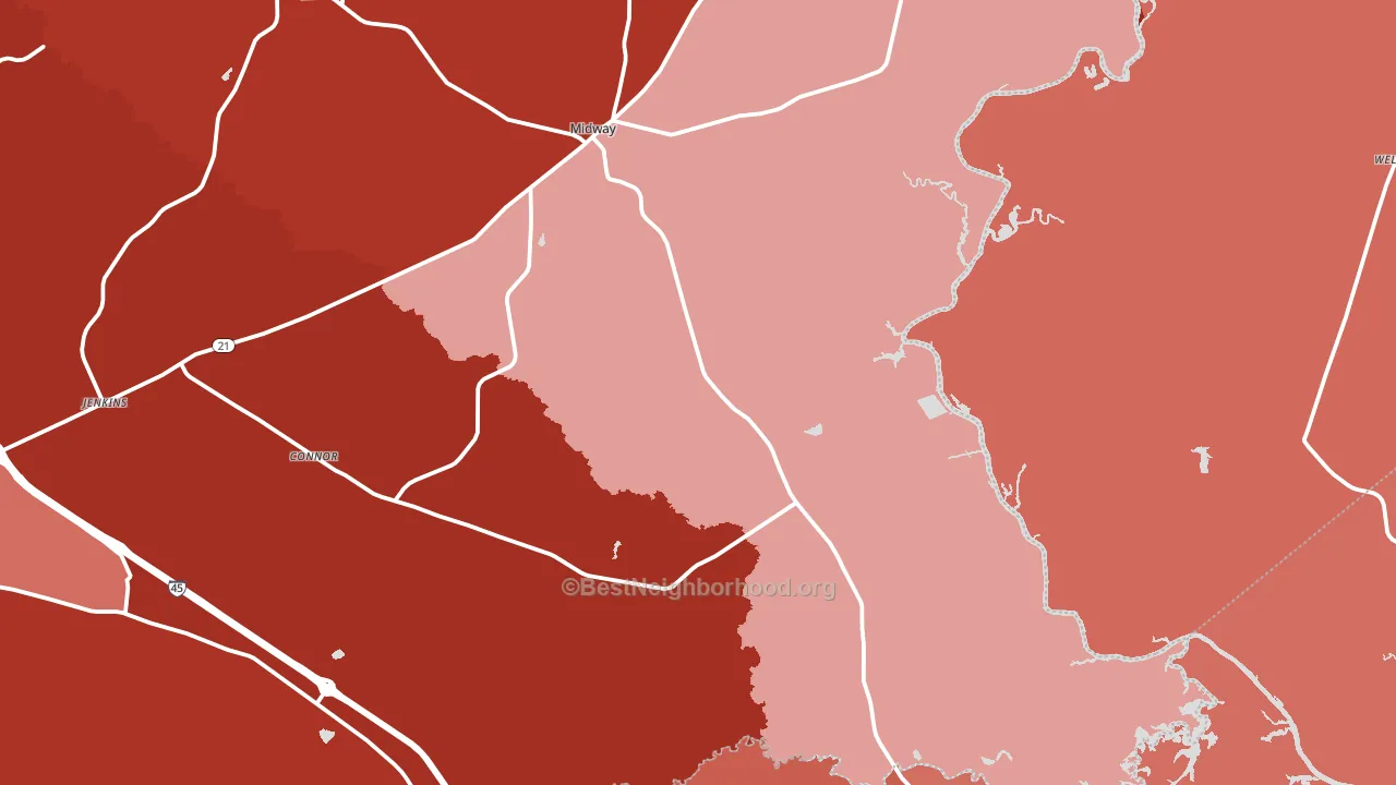 75852, TX block-group political-lean map