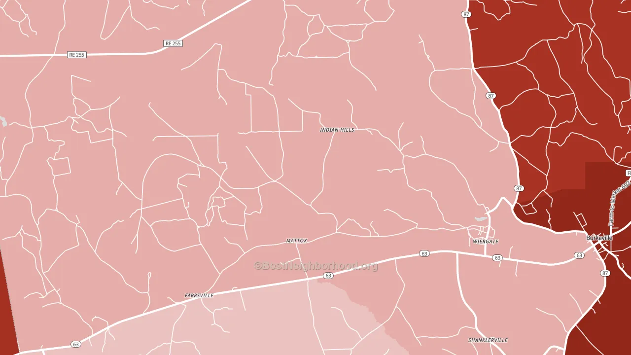 75977, TX block-group political-lean map