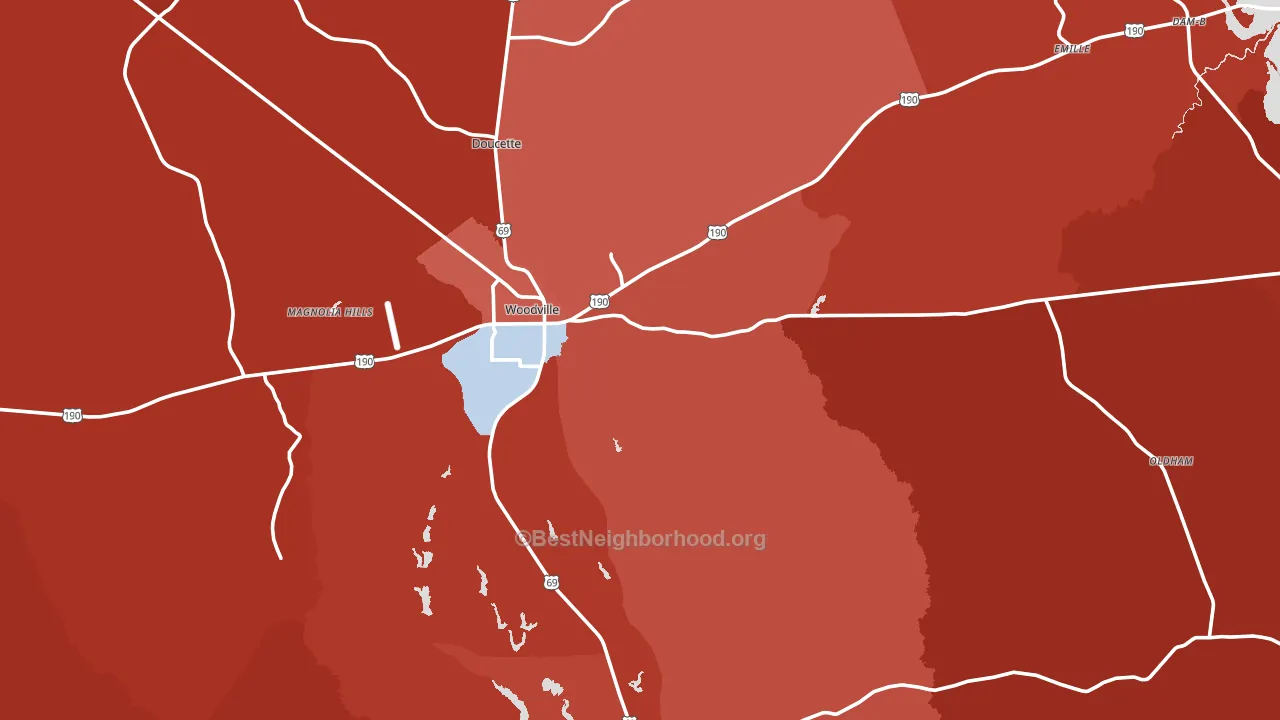 75979, TX block-group political-lean map