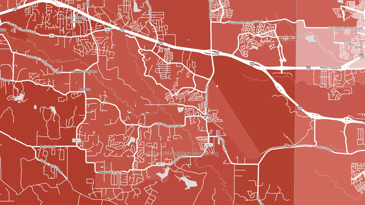 76008, TX block-group political-lean map