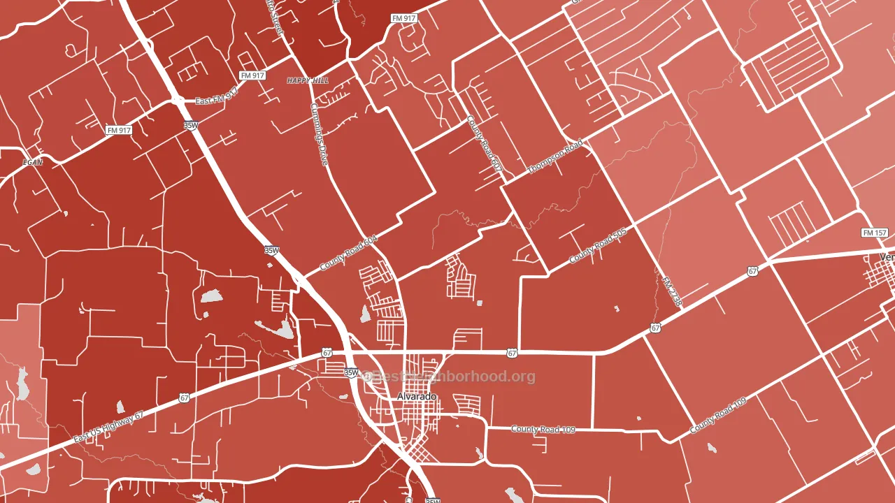 76009, TX block-group political-lean map