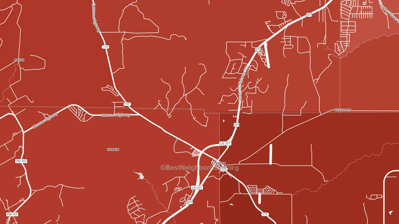 76035, TX block-group political-lean map