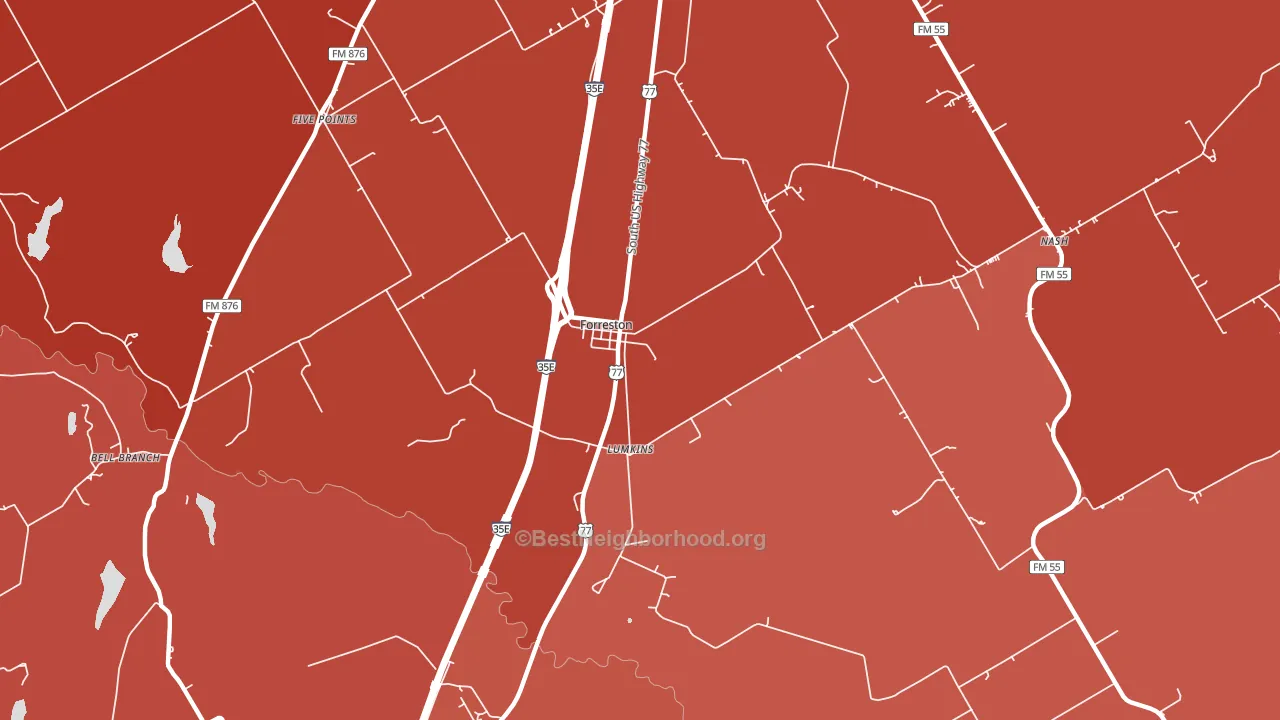 76041, TX block-group political-lean map