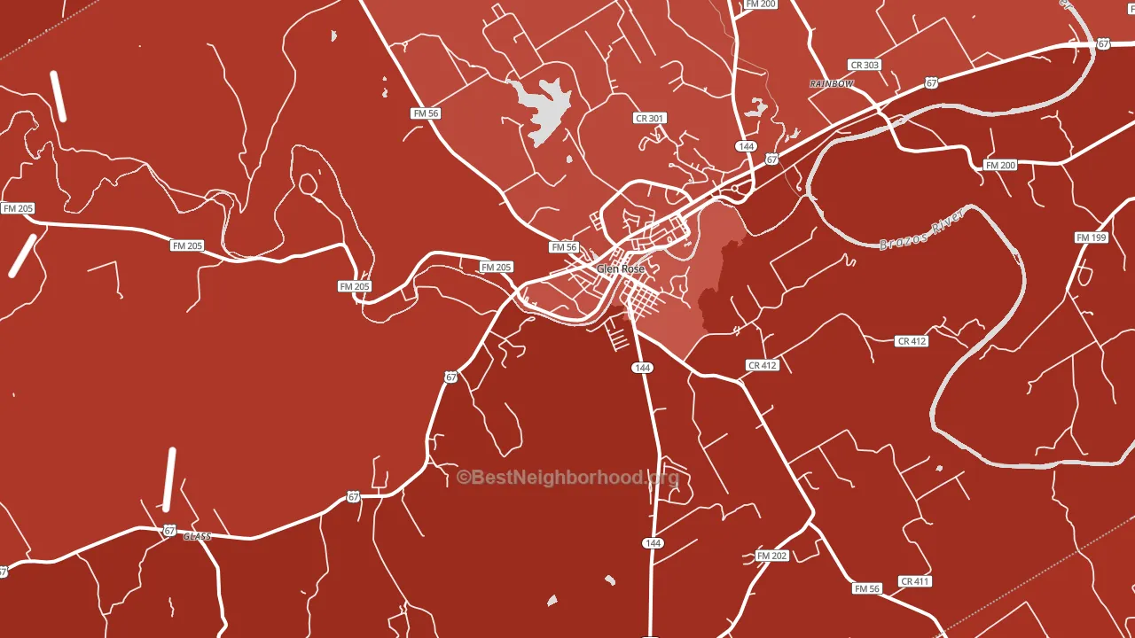 76043, TX block-group political-lean map
