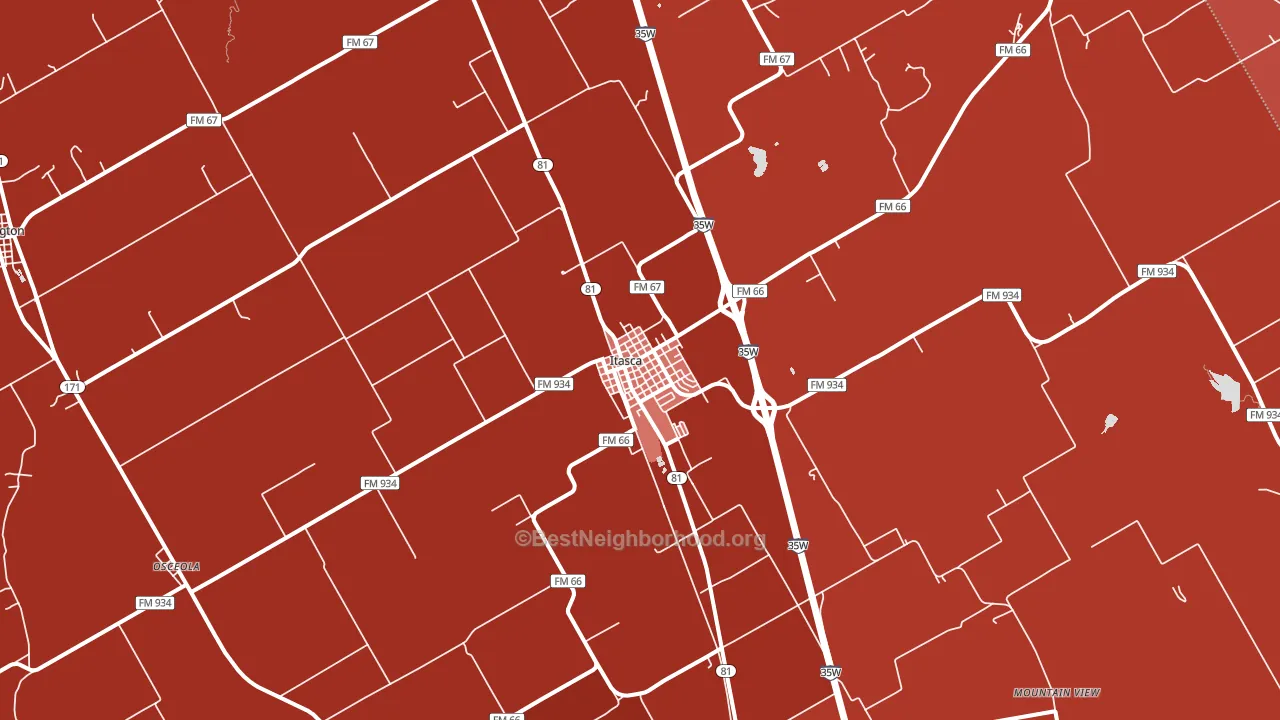 76055, TX block-group political-lean map