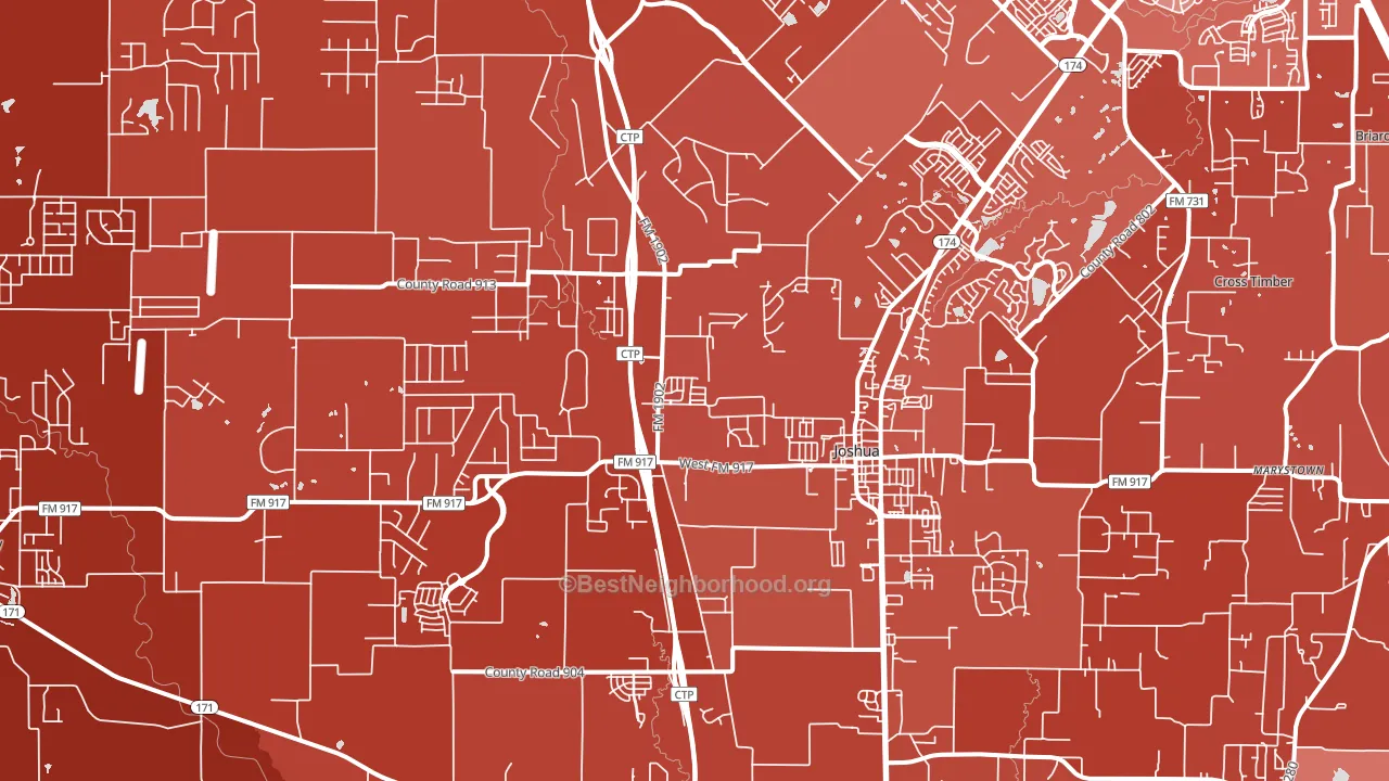 76058, TX block-group political-lean map