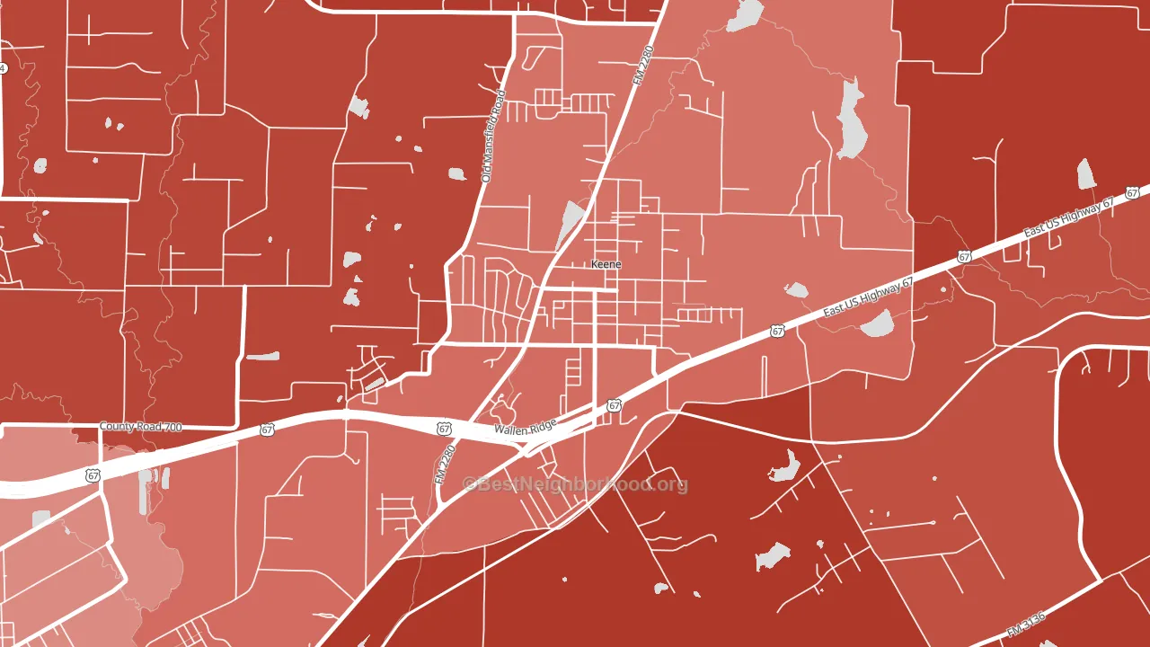 76059, TX block-group political-lean map