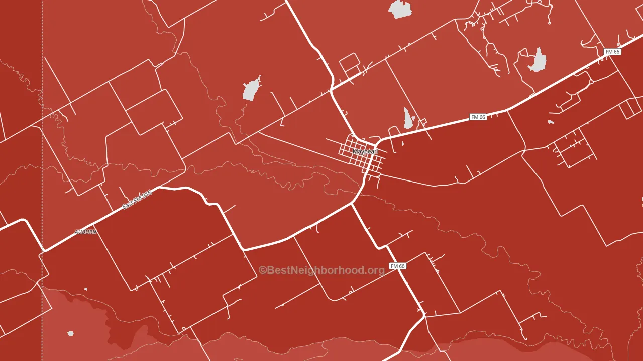 76064, TX block-group political-lean map