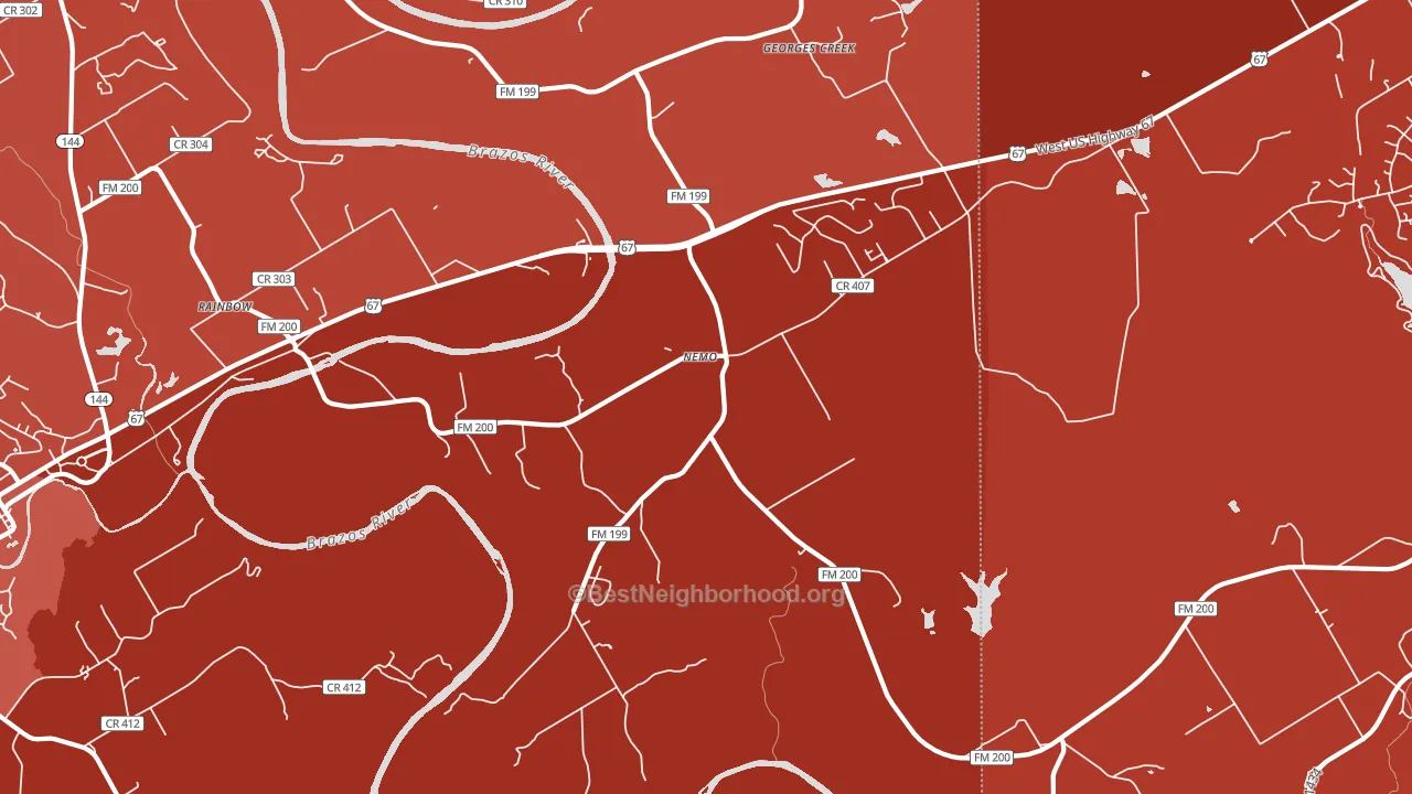76070, TX block-group political-lean map