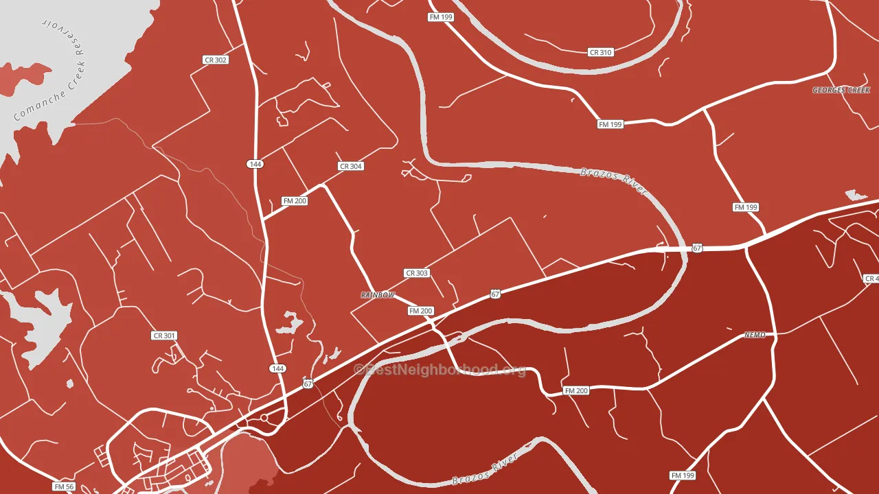 76077, TX block-group political-lean map