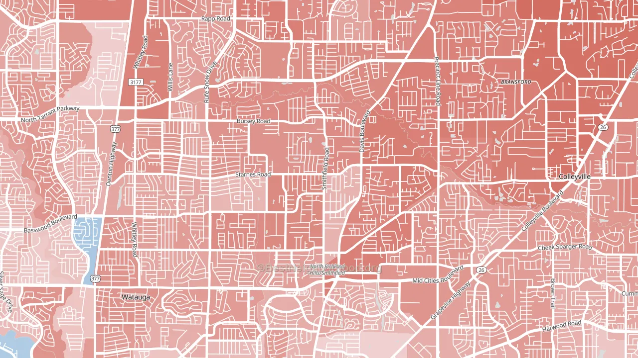 76182, TX block-group political-lean map