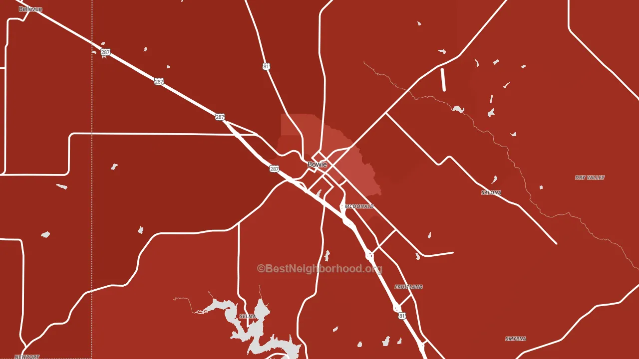 76230, TX block-group political-lean map
