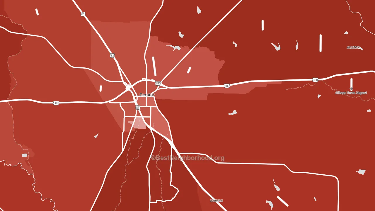 76234, TX block-group political-lean map