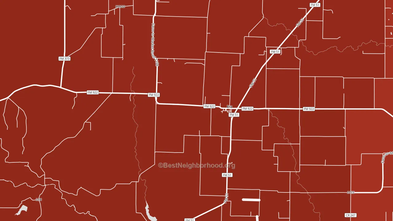 76238, TX block-group political-lean map