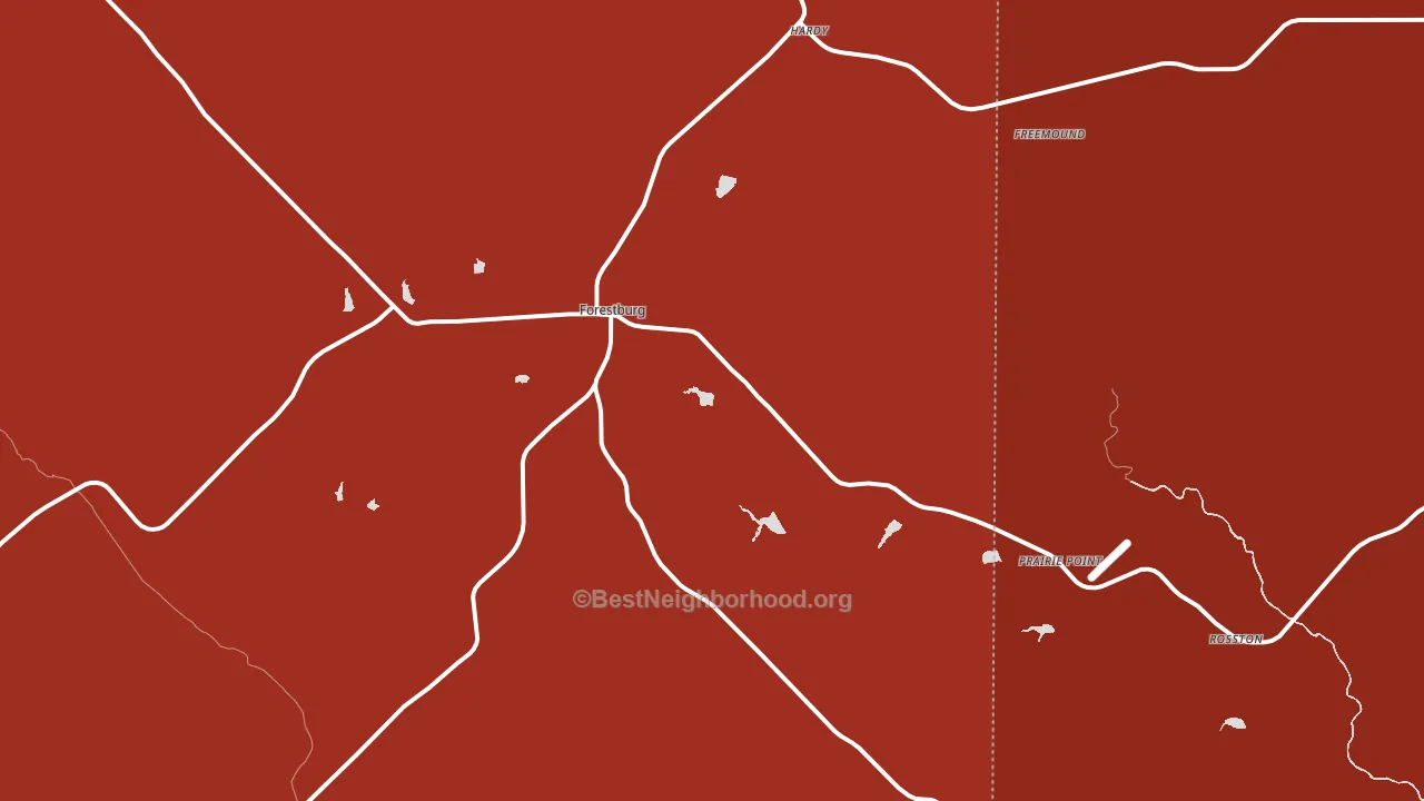 76239, TX block-group political-lean map