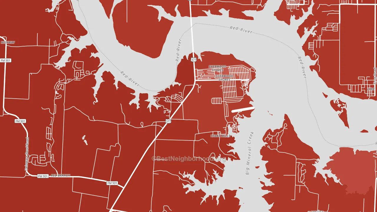 76245, TX block-group political-lean map