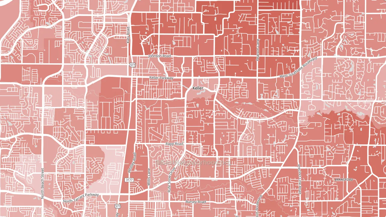 76248, TX block-group political-lean map