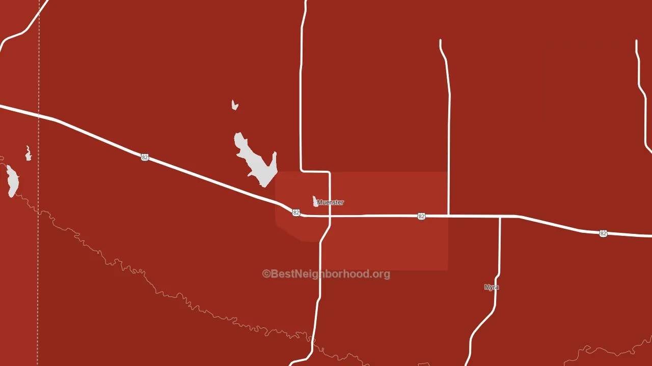 76252, TX block-group political-lean map