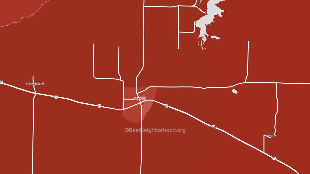 76255, TX block-group political-lean map