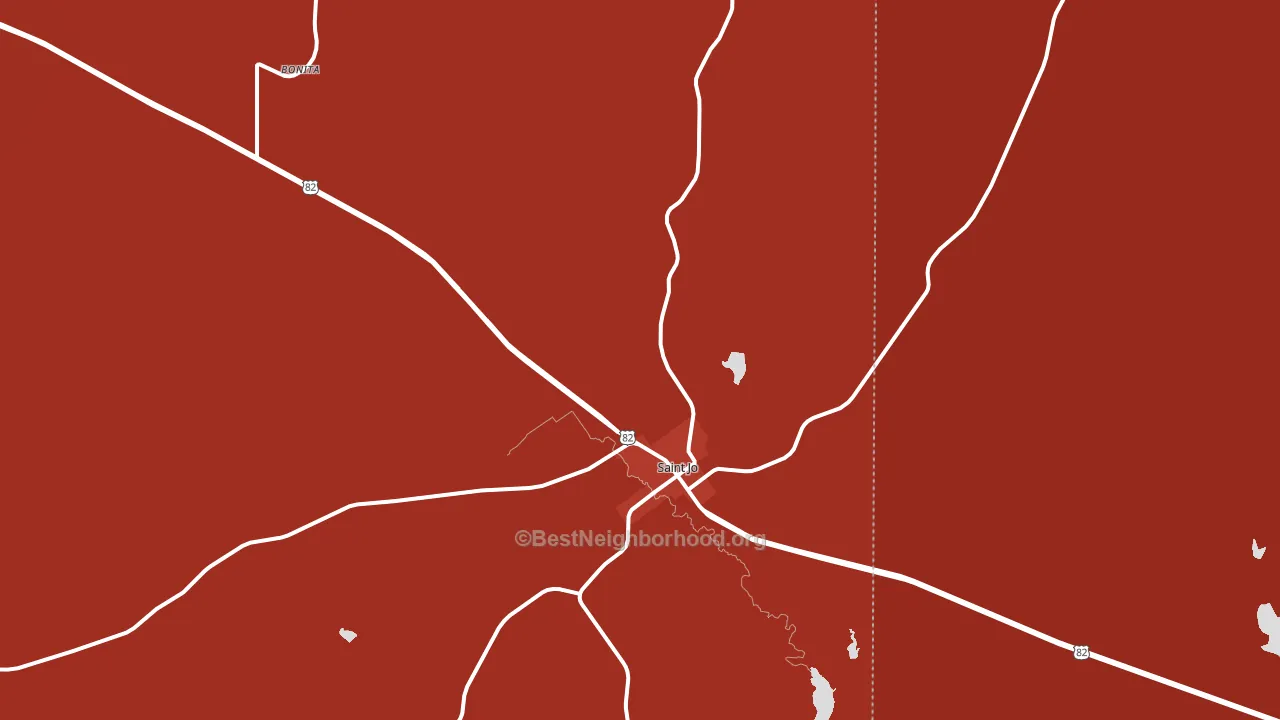 76265, TX block-group political-lean map