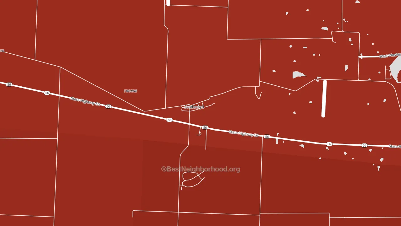 76268, TX block-group political-lean map