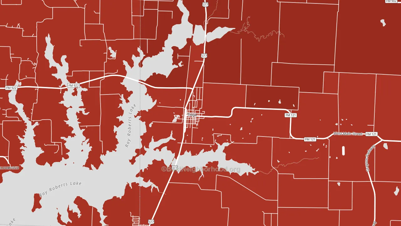 76271, TX block-group political-lean map