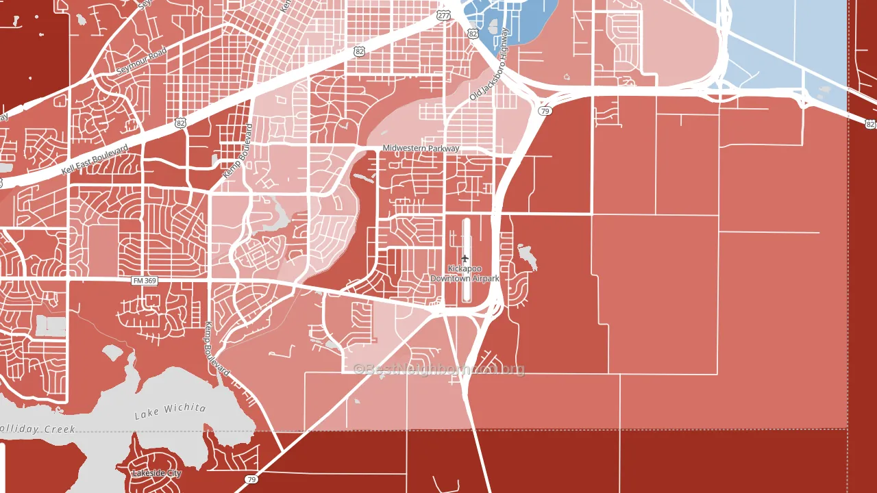 76302, TX block-group political-lean map