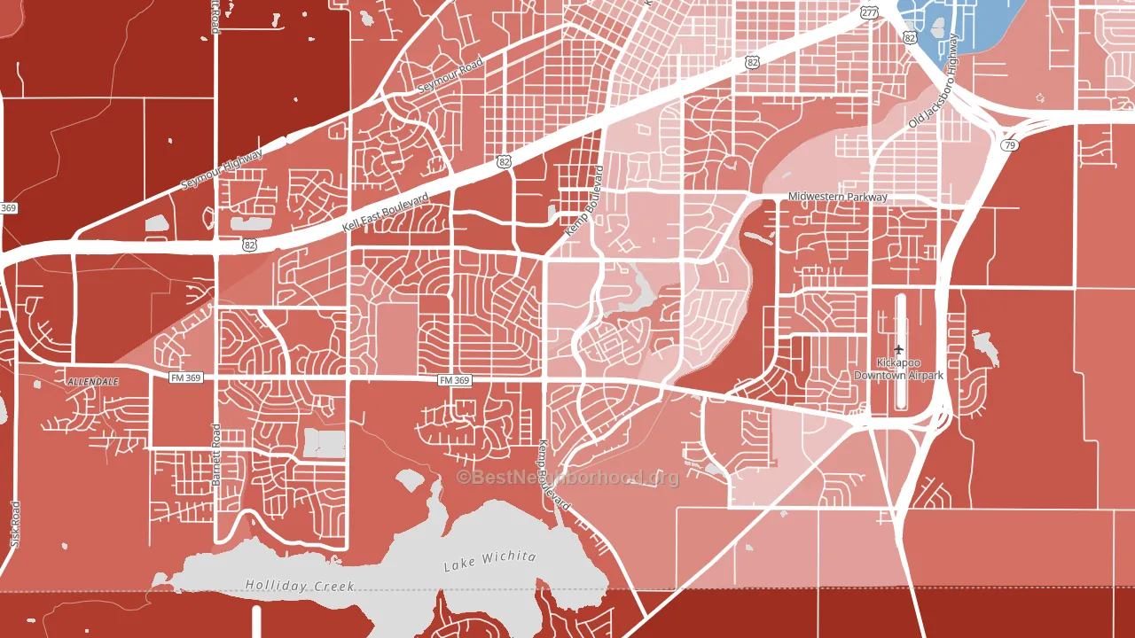76308, TX block-group political-lean map