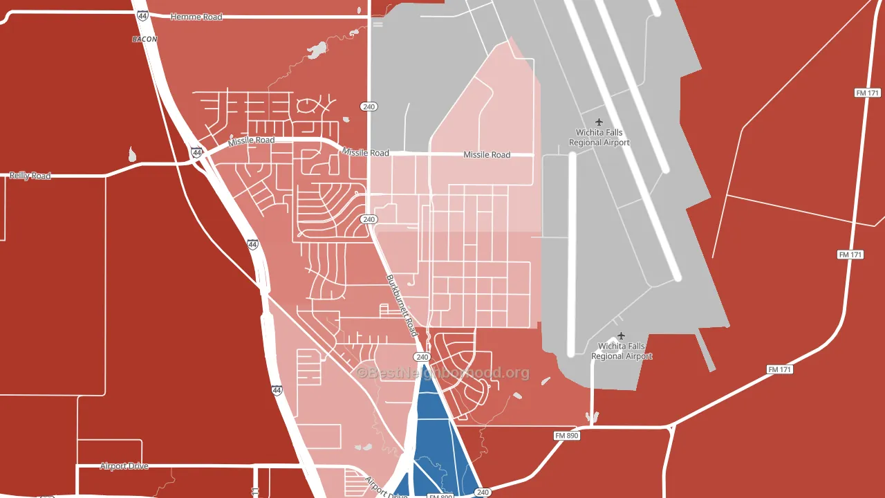 76311, TX block-group political-lean map