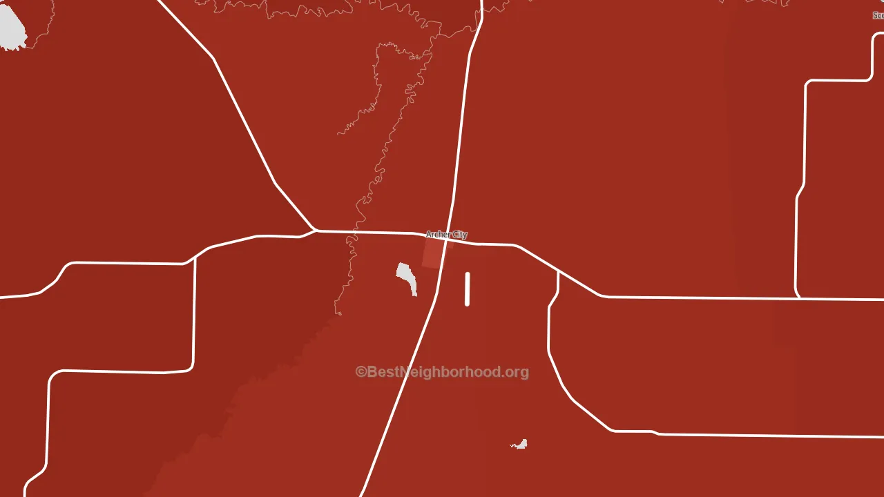 76351, TX block-group political-lean map