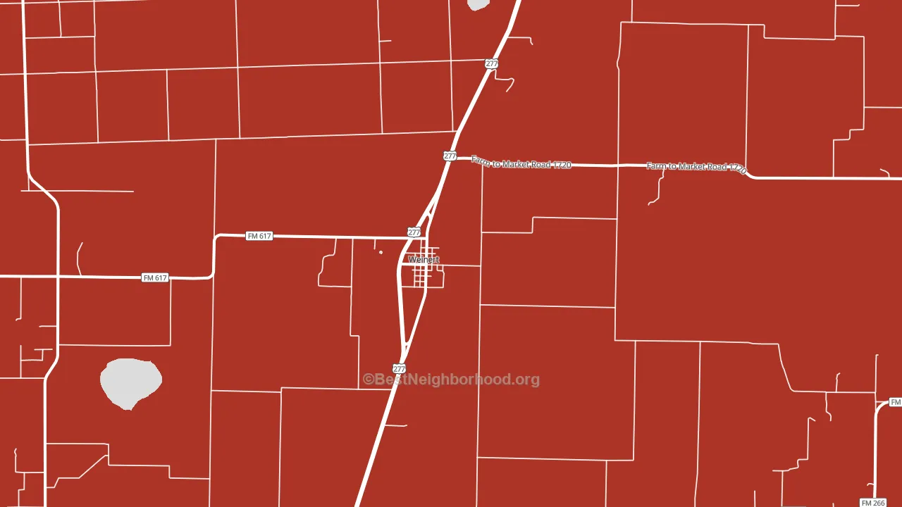 76388, TX block-group political-lean map