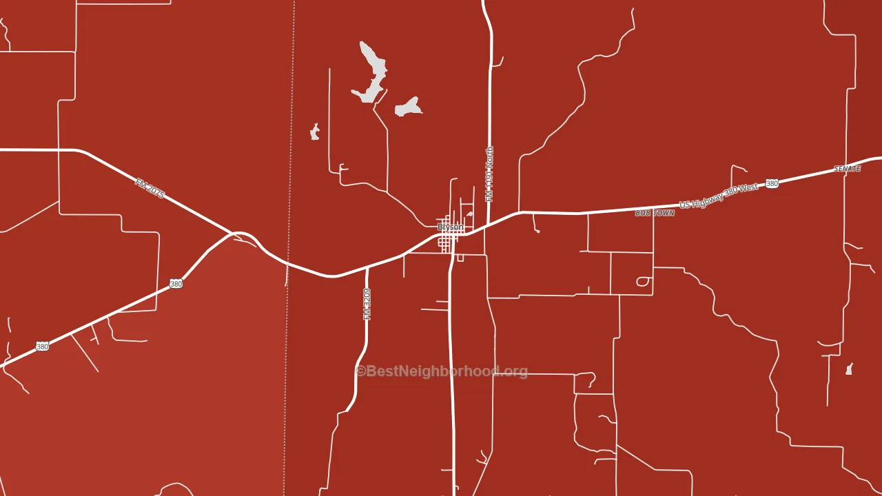 76427, TX block-group political-lean map
