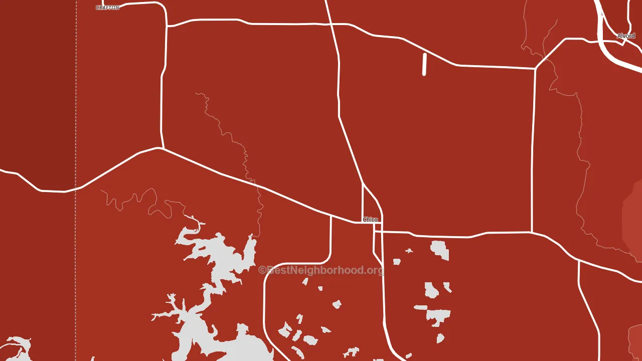 76431, TX block-group political-lean map