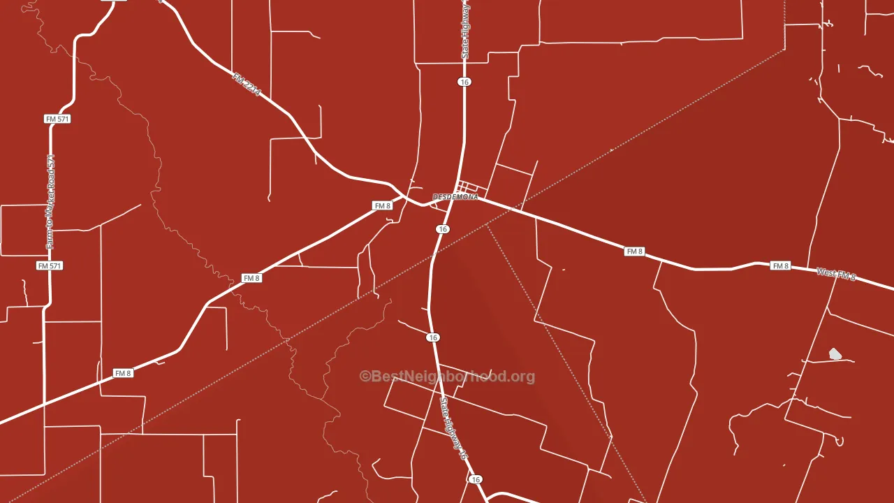 76445, TX block-group political-lean map