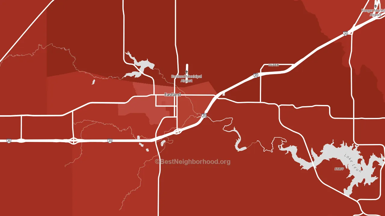 76448, TX block-group political-lean map
