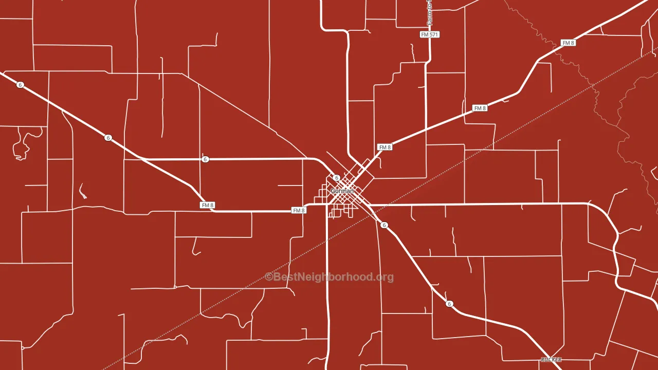 76454, TX block-group political-lean map