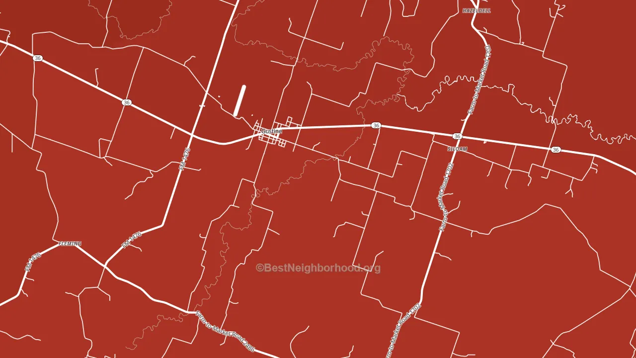 76455, TX block-group political-lean map