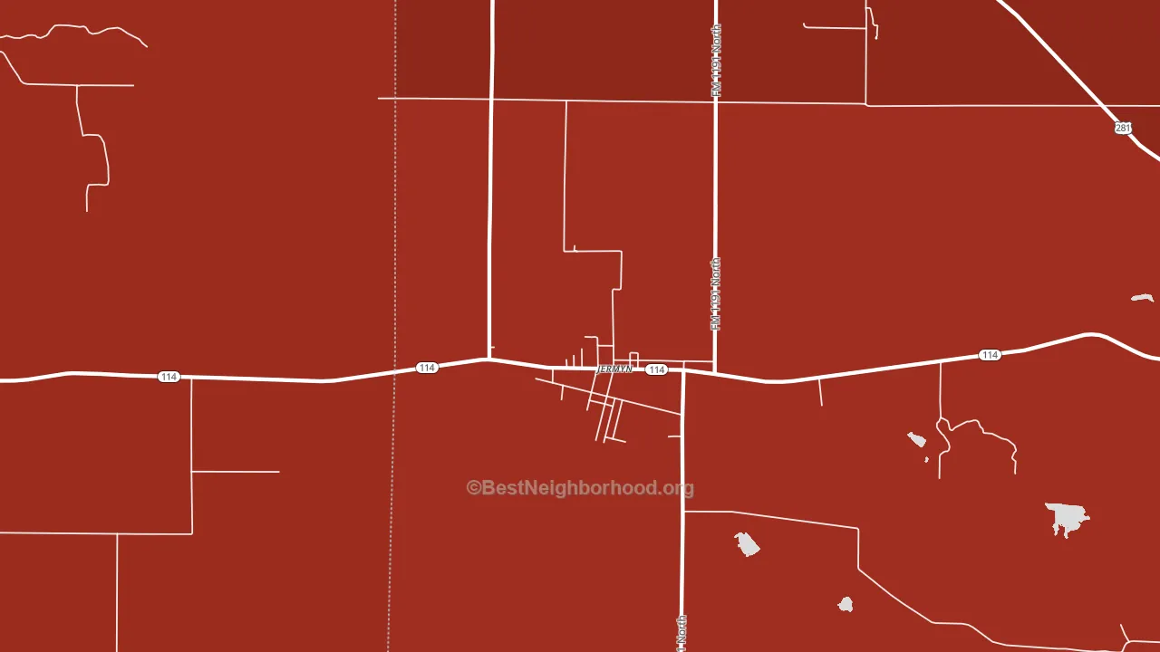 76459, TX block-group political-lean map