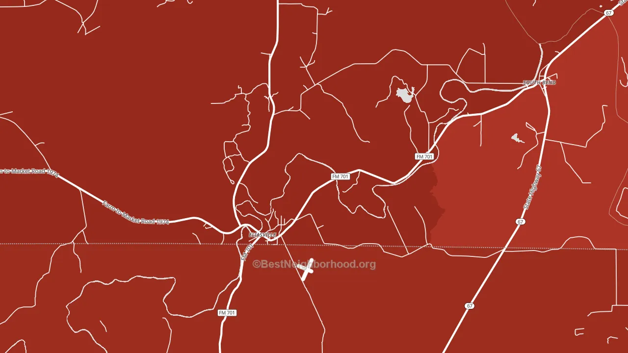 76481, TX block-group political-lean map