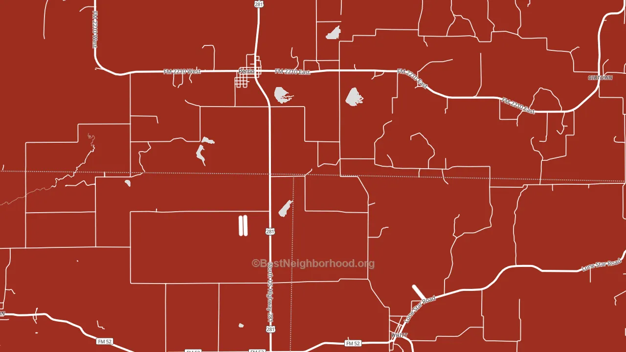 76486, TX block-group political-lean map